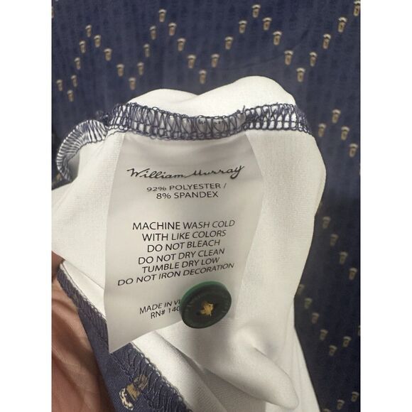 William Murray Men's Performance Golf Polo Shirt‎  Beer Keep Em Coming Blue XXL - Picture 7 of 7